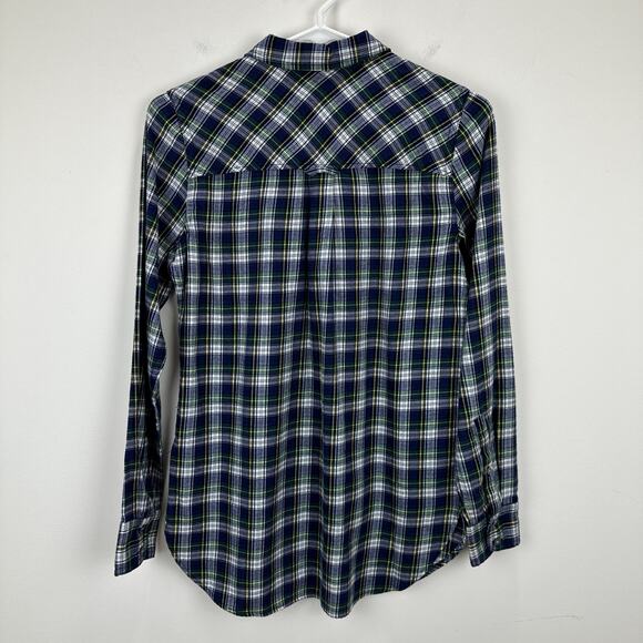 J.Crew Button Down Shirt Plaid Flannel Classic Fit Boyfriend Preppy US 00 NWT - Picture 12 of 14